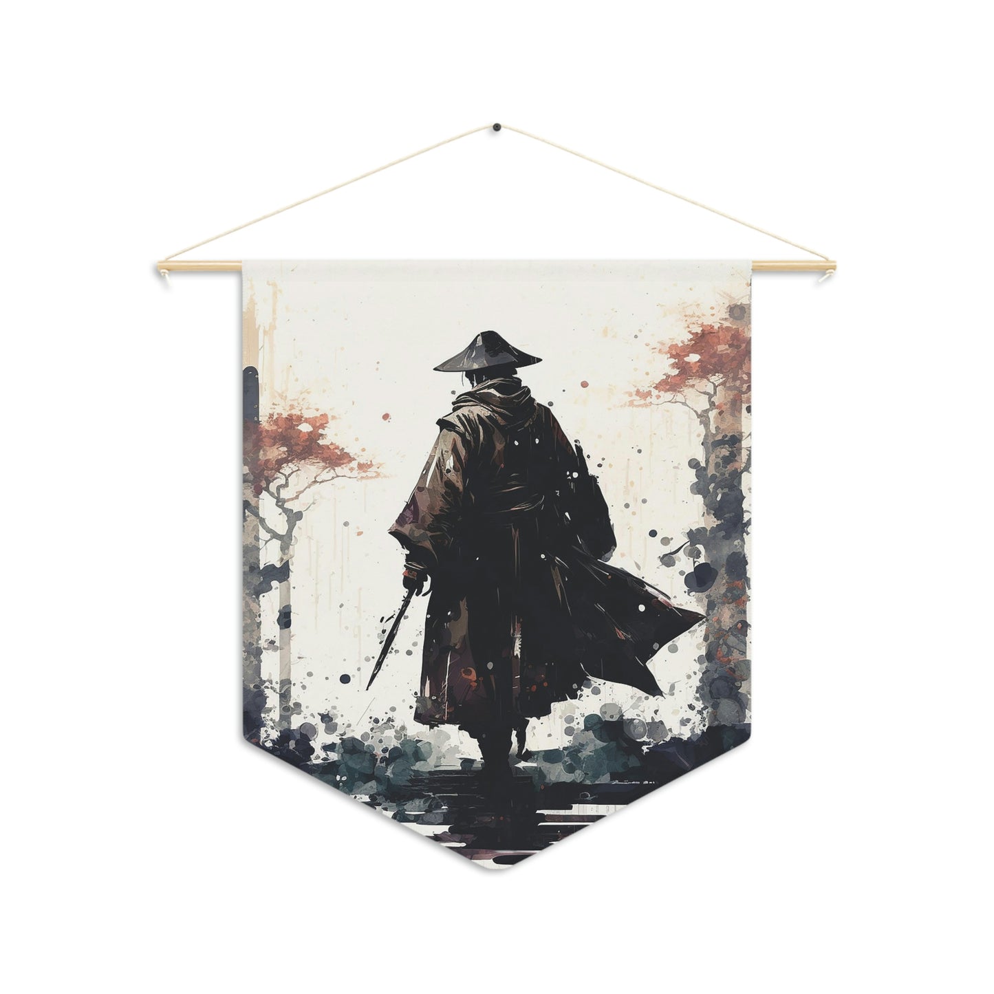 Forest Rain Watercolor Pennant
