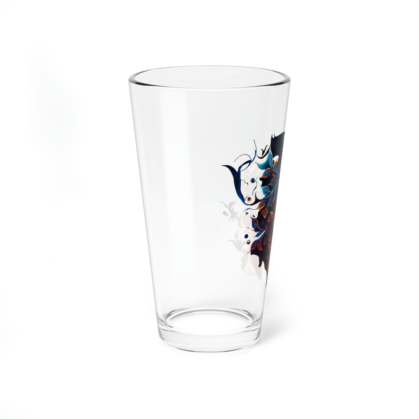 Elemental Flame Sugar Skull Mixing Glass, 16oz