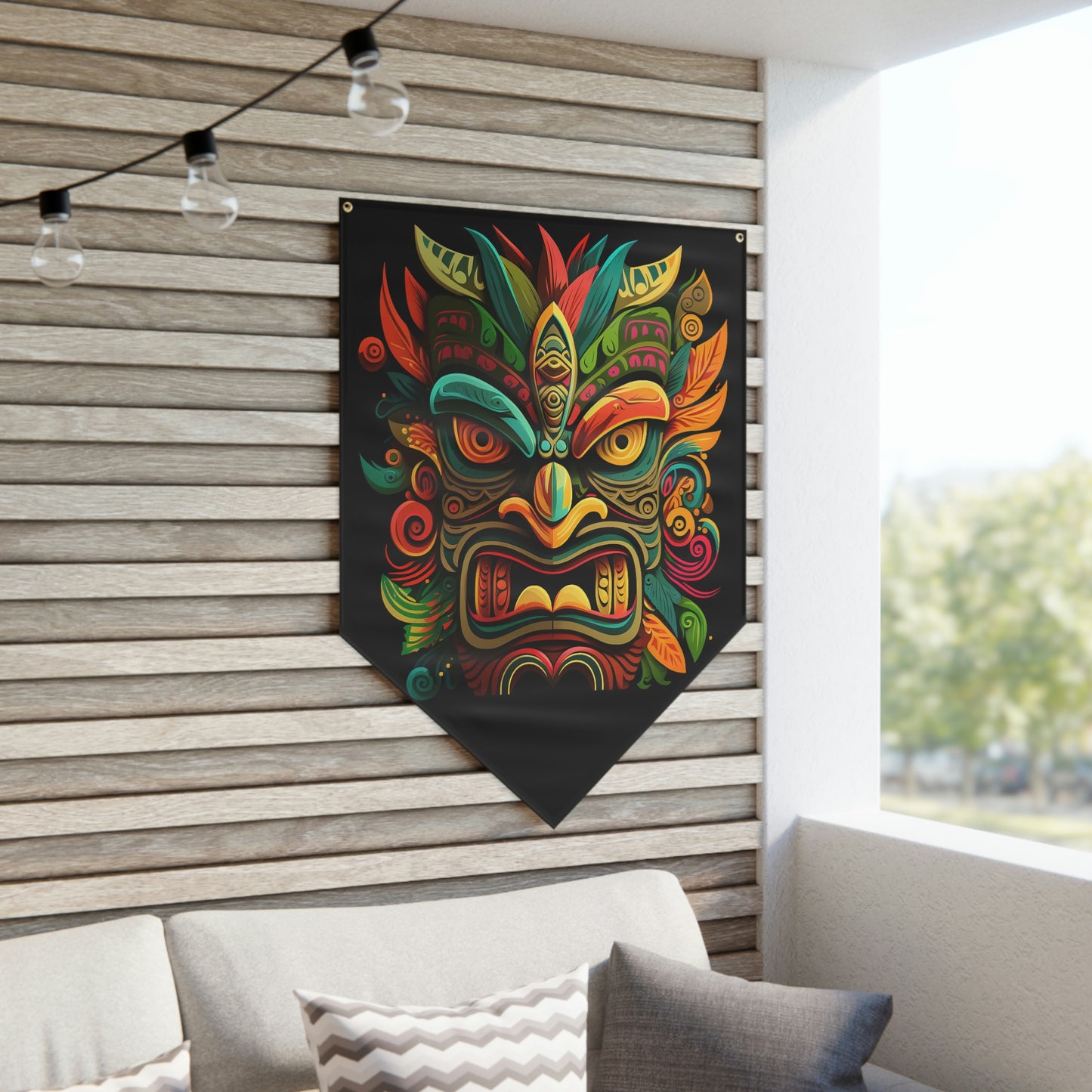 Horn Tiki Pennant Banner