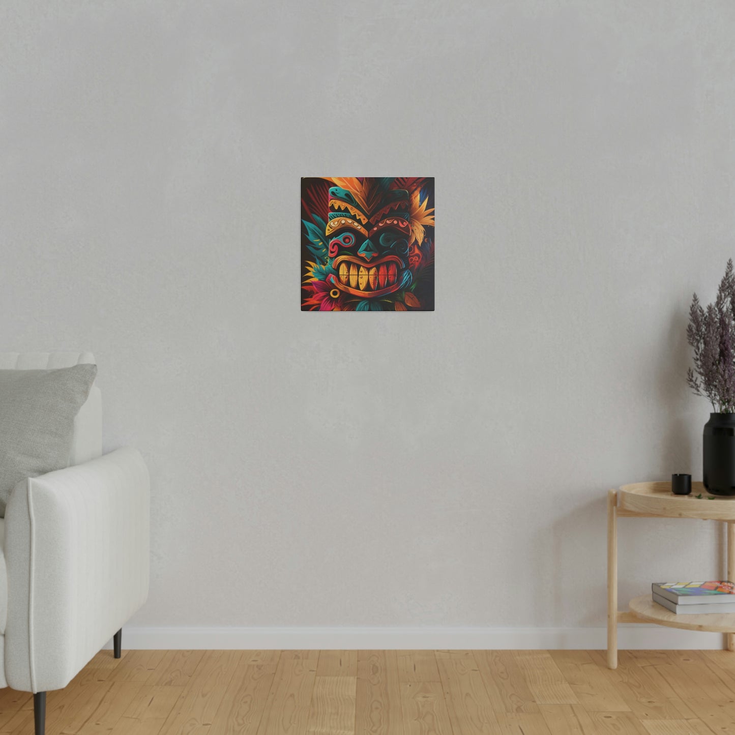 Feathered Tiki Canvas Print