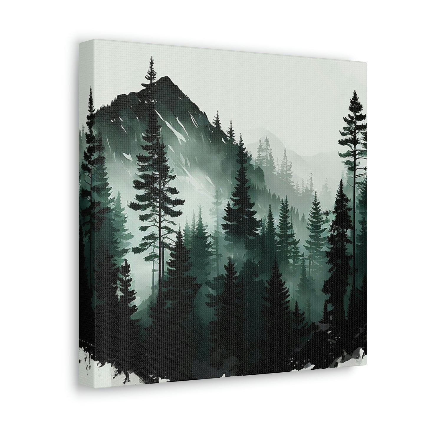 Misty Mountain Watercolor