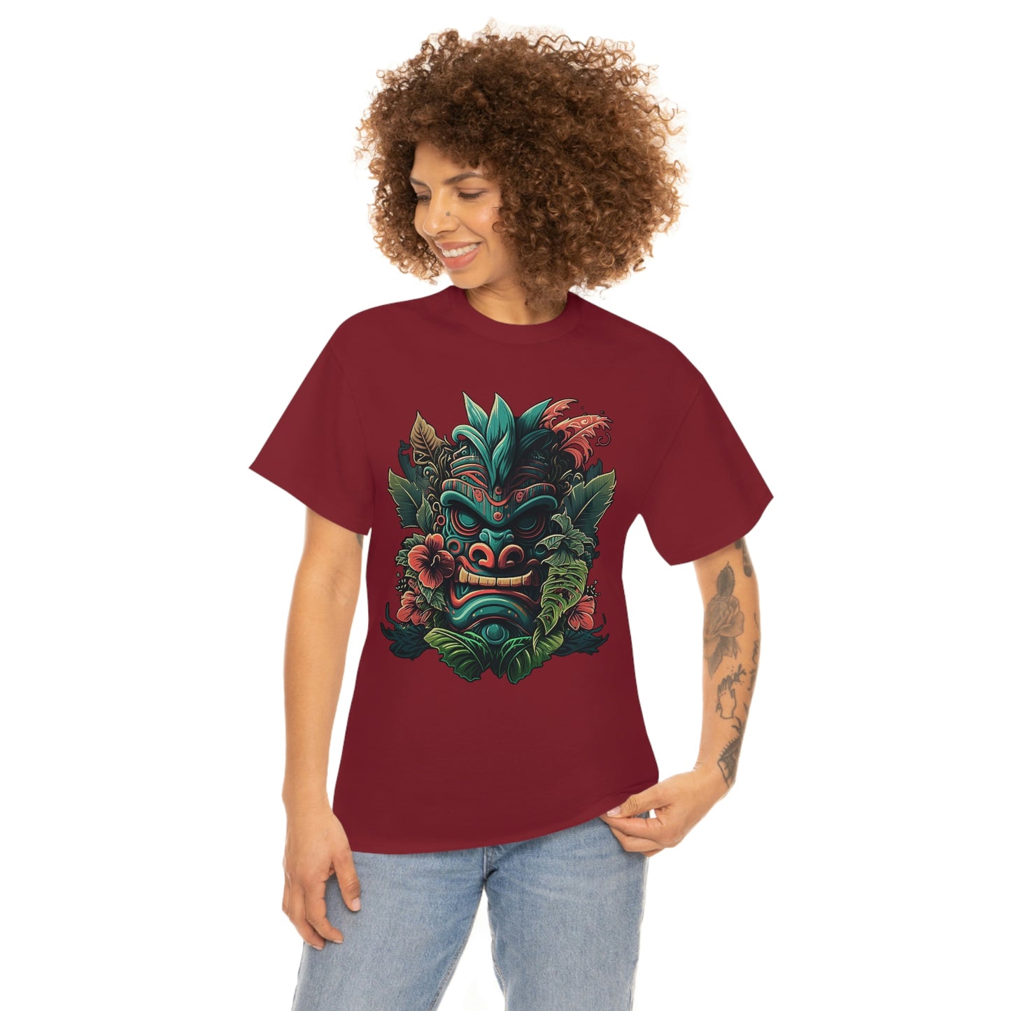 Green Tiki Unisex Heavy Cotton Tee