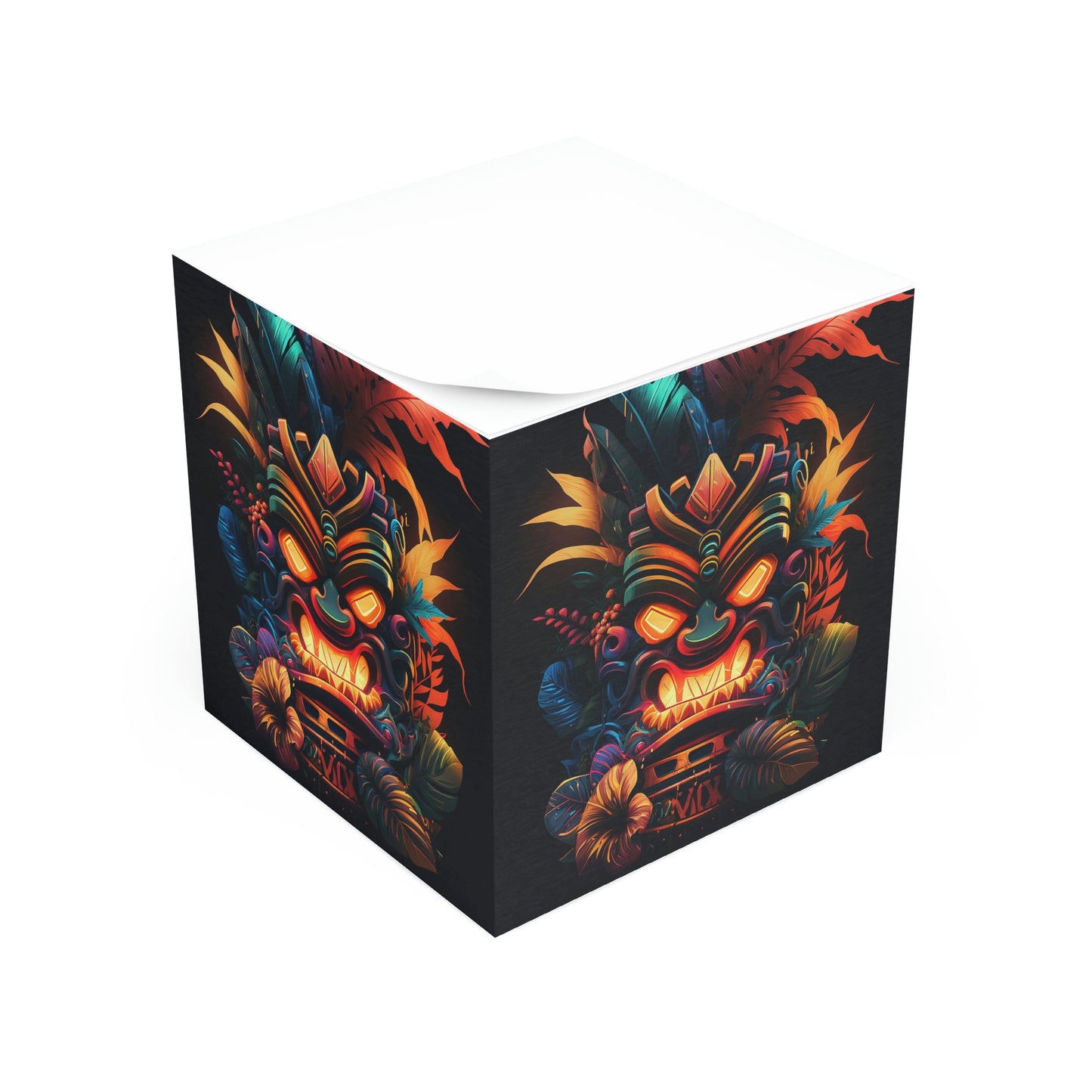 Fire Tiki Note Cube