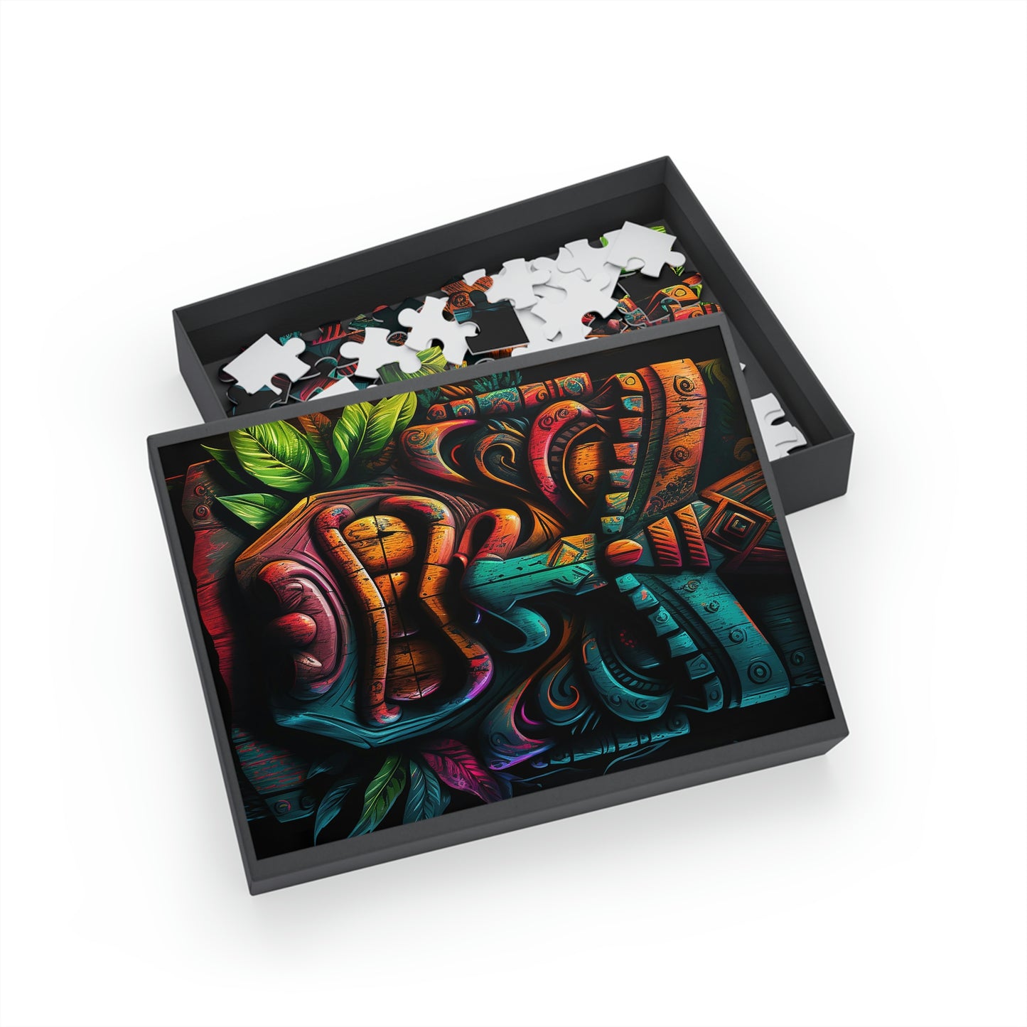 Two Face Tiki Puzzle (96, 252, 500, 1000-Piece)