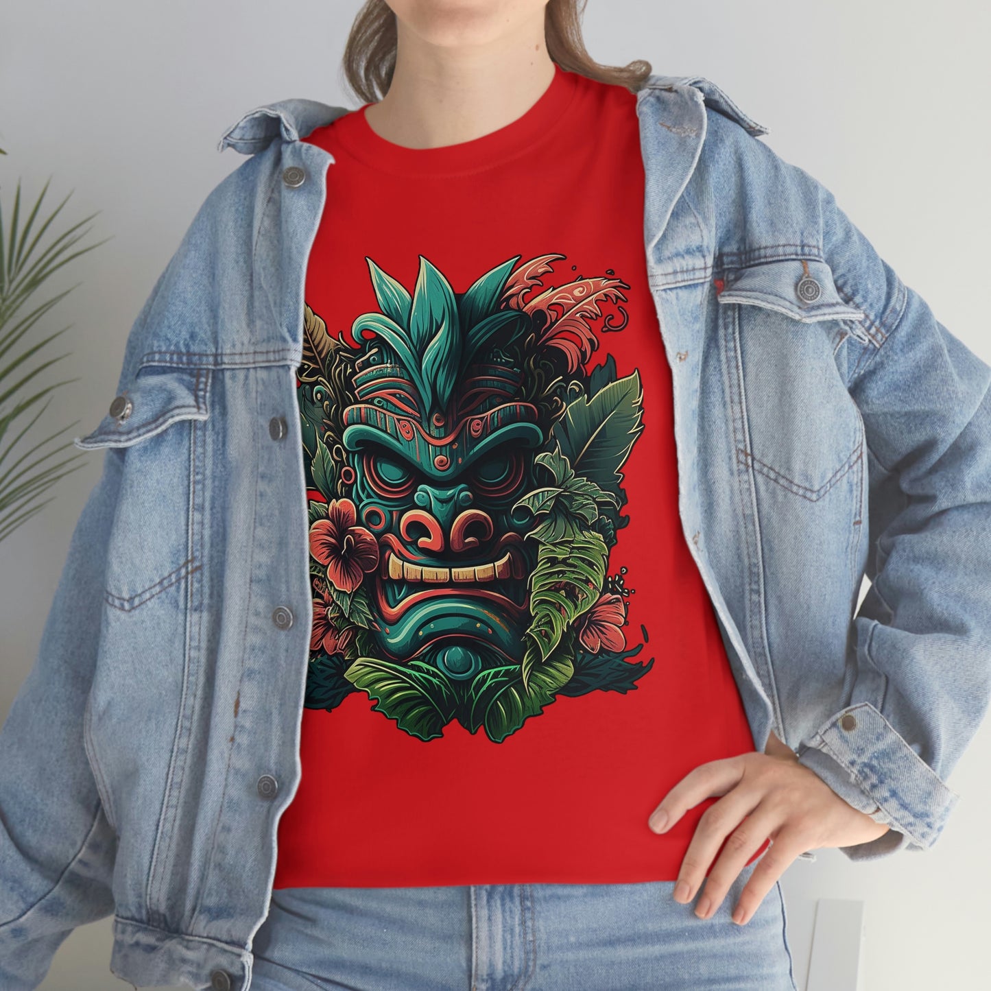 Green Tiki Unisex Heavy Cotton Tee