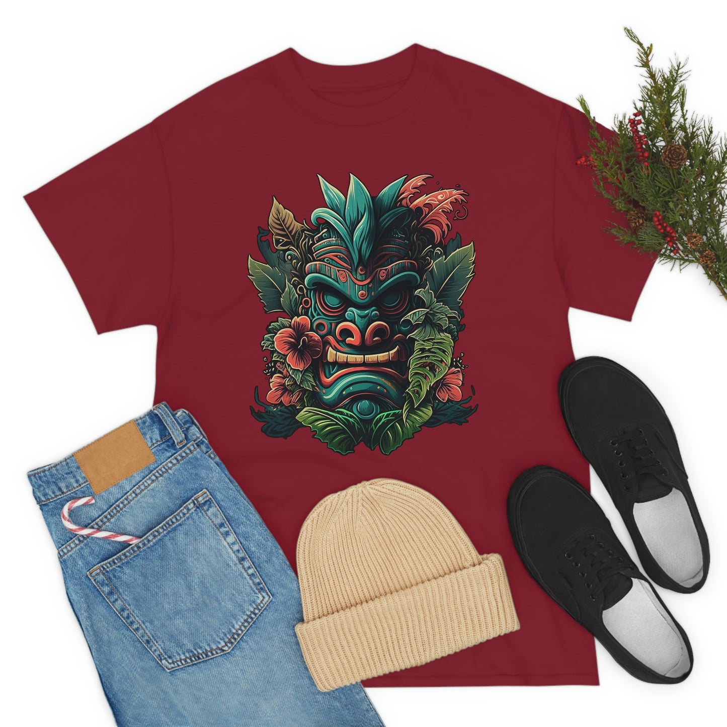 Green Tiki Unisex Heavy Cotton Tee