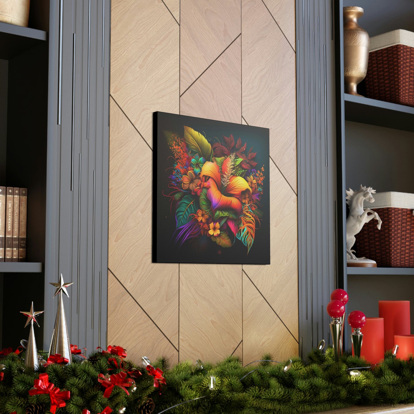 Polynesian Flowers Canvas Gallery Wraps