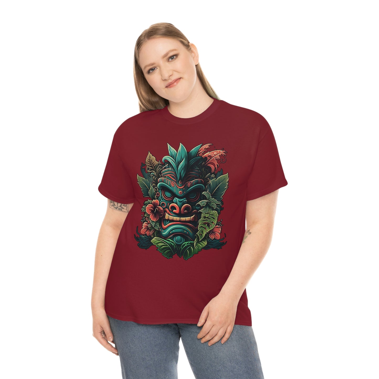 Green Tiki Unisex Heavy Cotton Tee