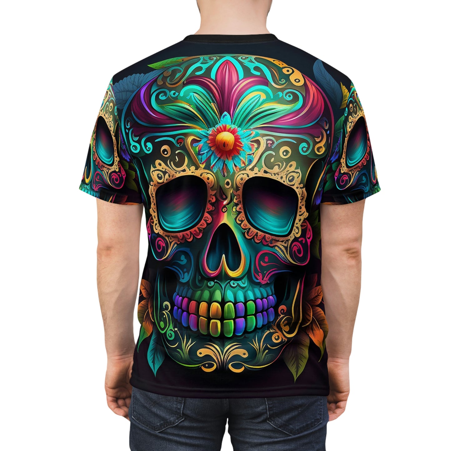 Flowered Sugar Skull Unisex Tee