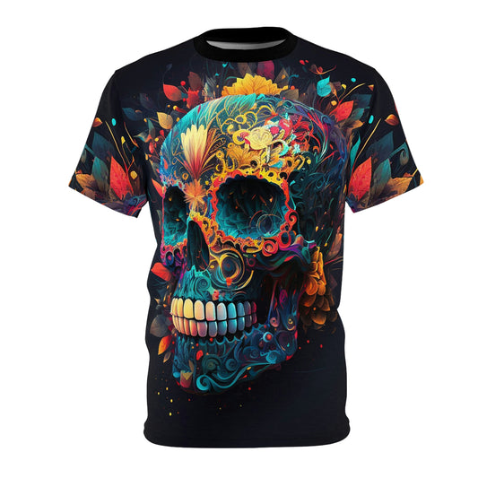 Blue Sugar Skull Unisex Tee