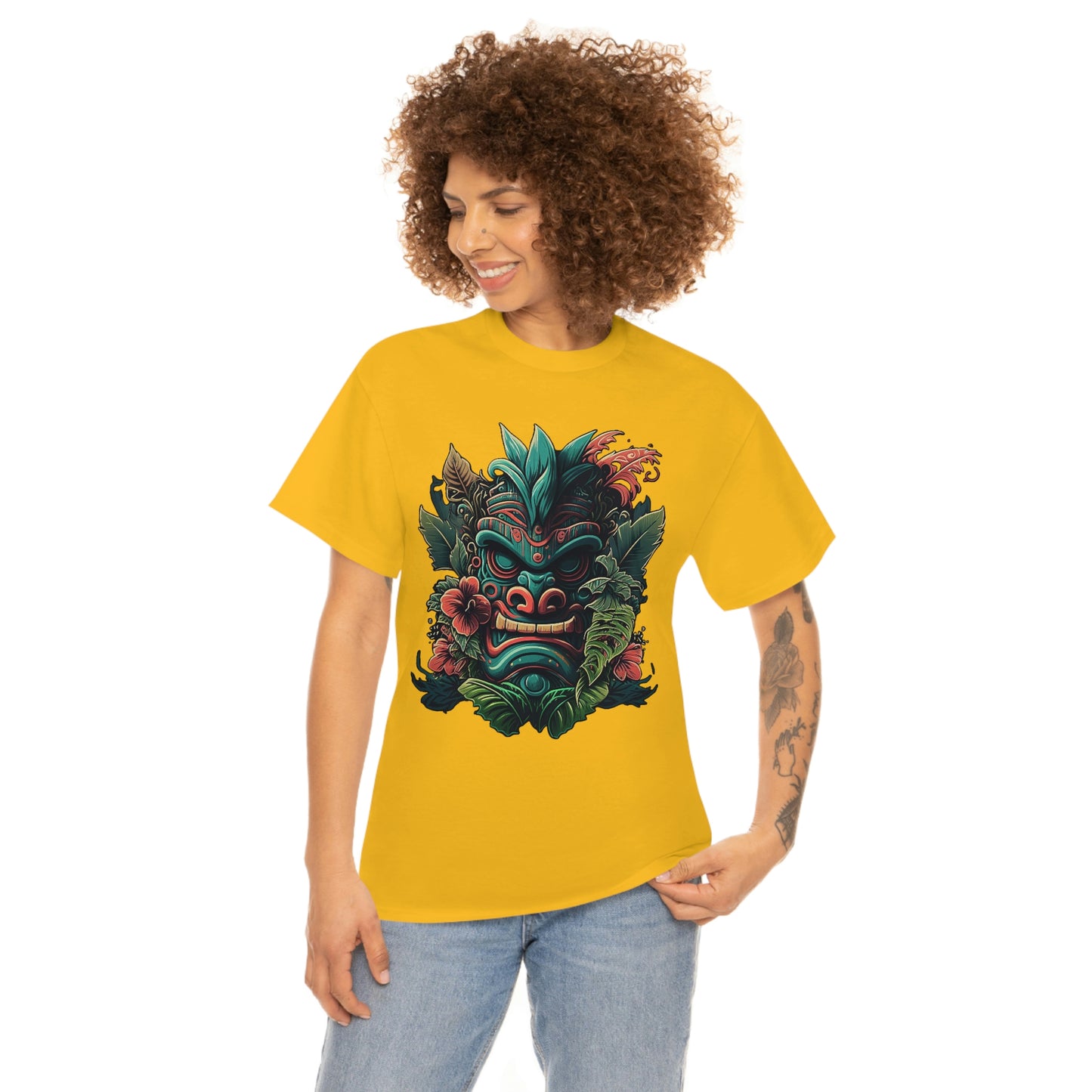 Green Tiki Unisex Heavy Cotton Tee