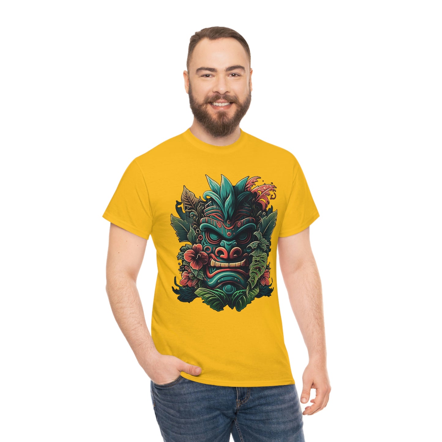 Green Tiki Unisex Heavy Cotton Tee