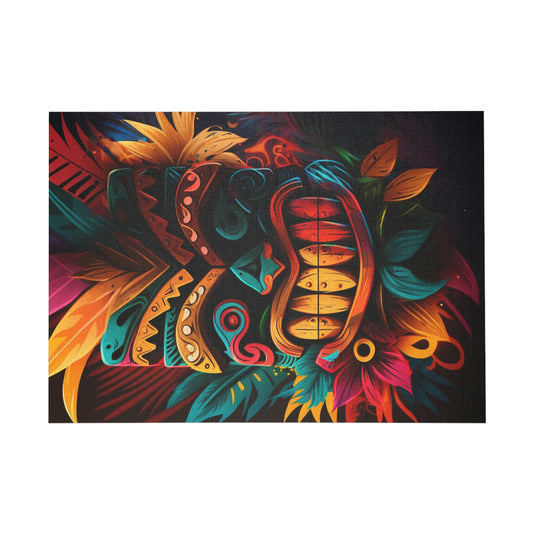 Feathered Tiki Puzzle (96, 252, 500, 1000-Piece)