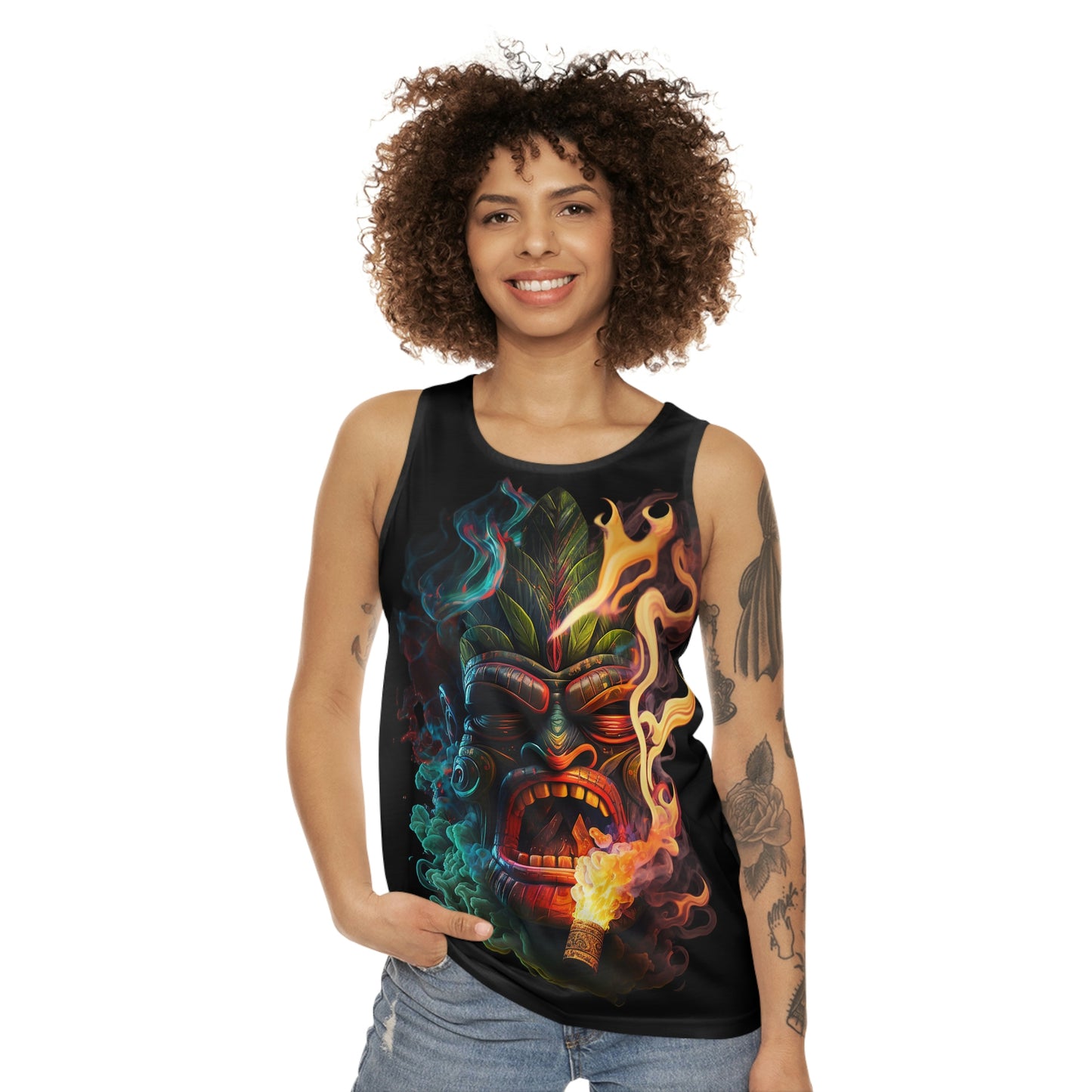 Possessed by Smoke Tiki Unisex Tank Top