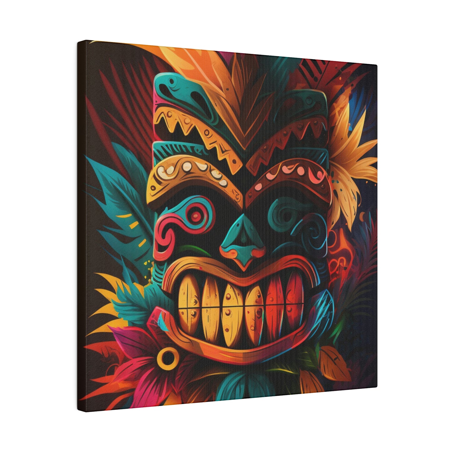 Feathered Tiki Canvas Print