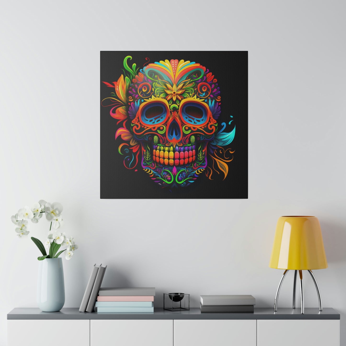 Neon Sugar Skull