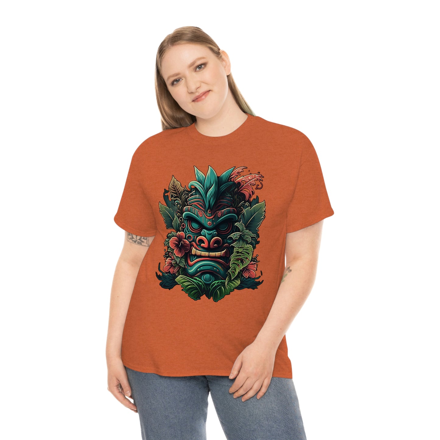 Green Tiki Unisex Heavy Cotton Tee