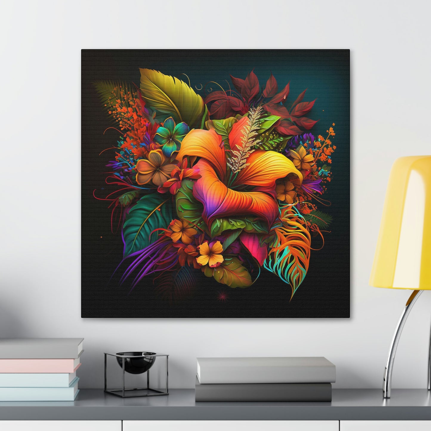 Polynesian Flowers Canvas Gallery Wraps