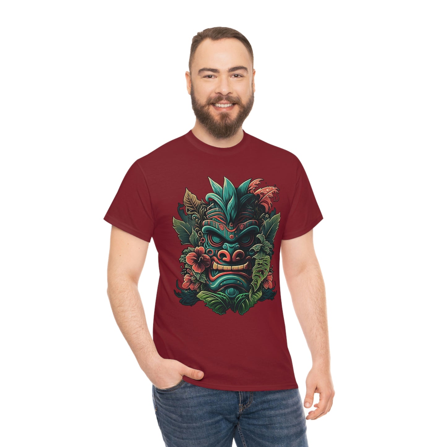 Green Tiki Unisex Heavy Cotton Tee