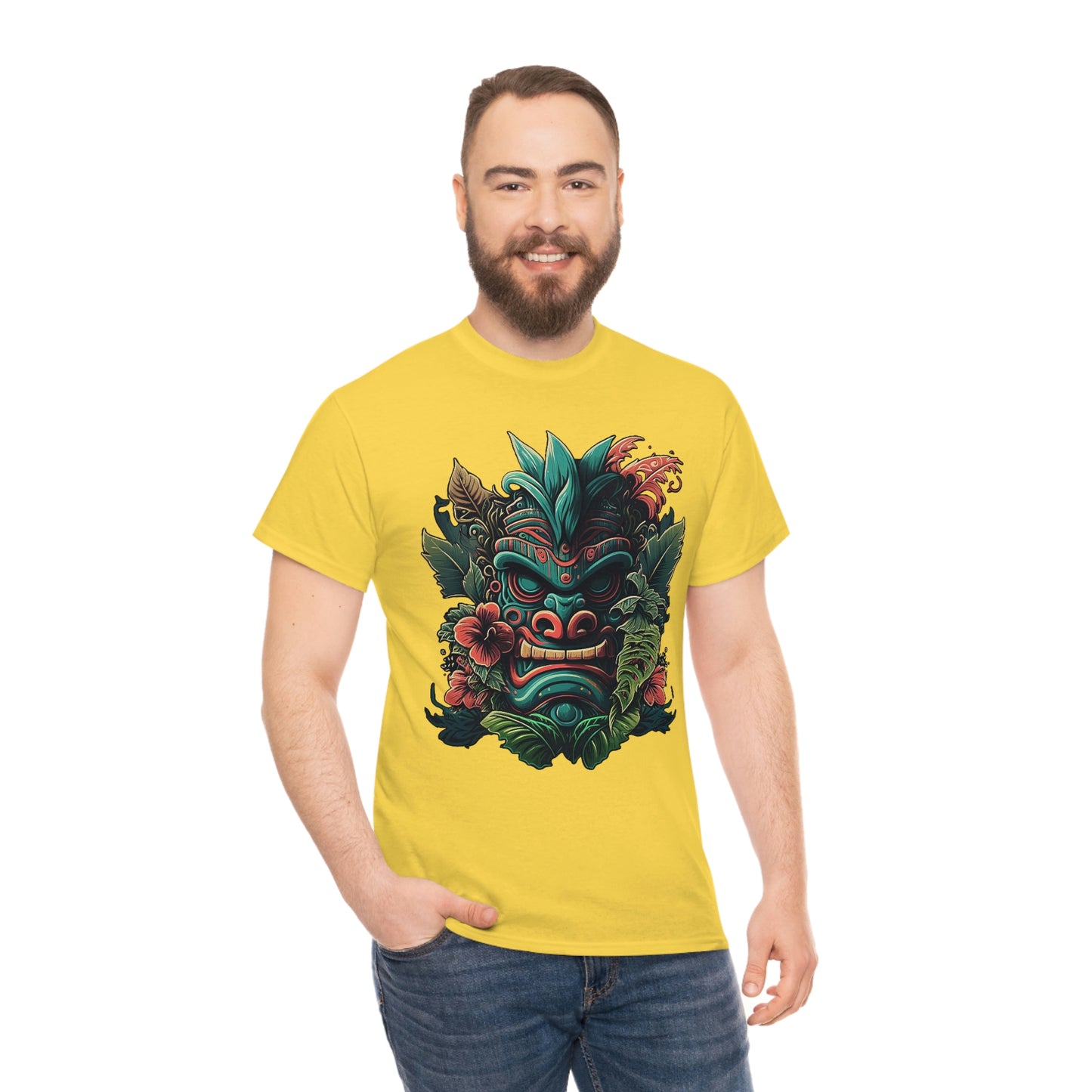 Green Tiki Unisex Heavy Cotton Tee