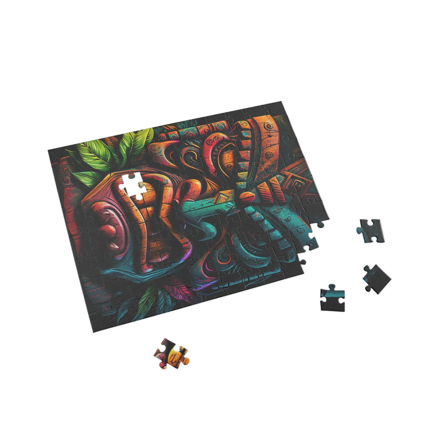 Two Face Tiki Puzzle (96, 252, 500, 1000-Piece)