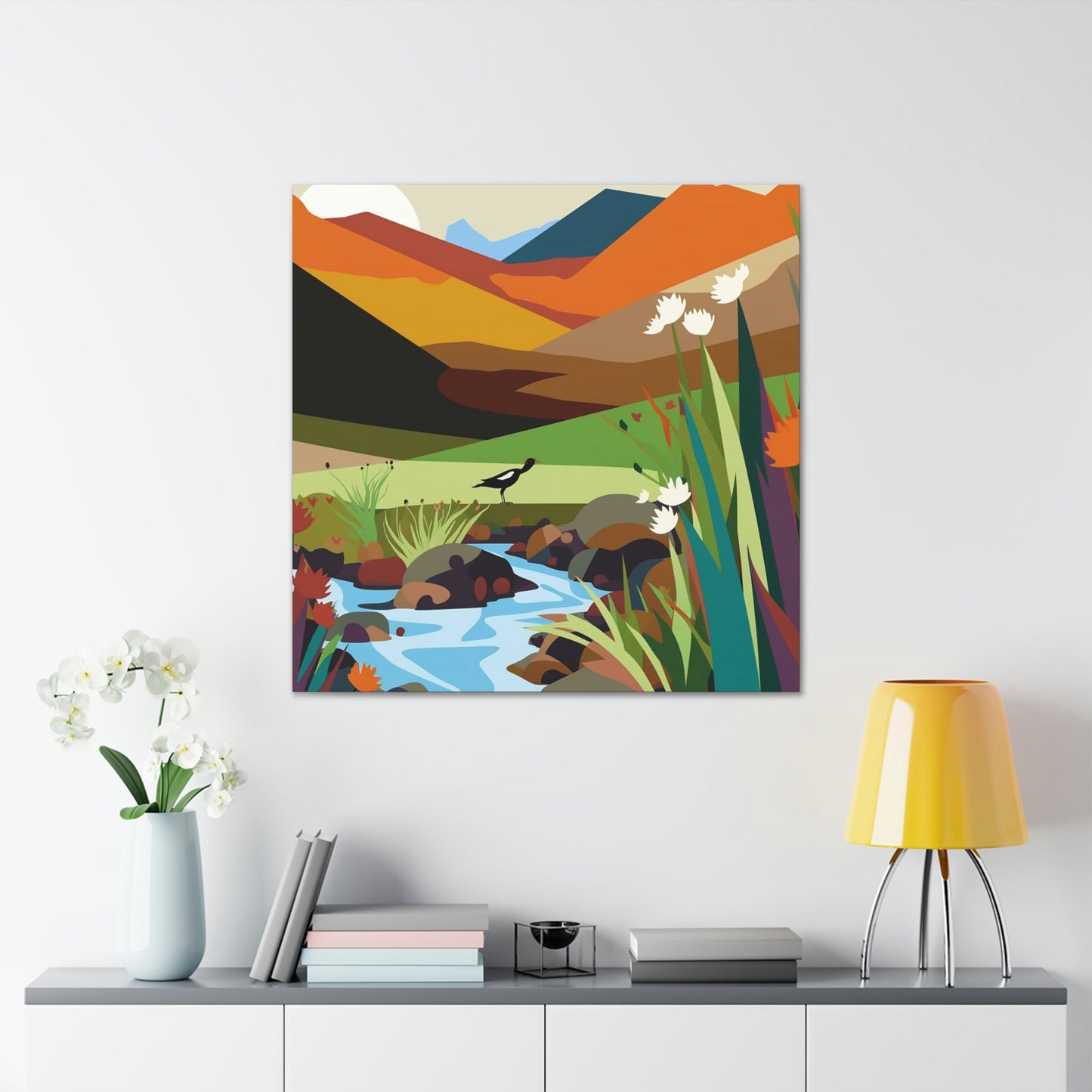 Mountain River Canvas Gallery Wraps