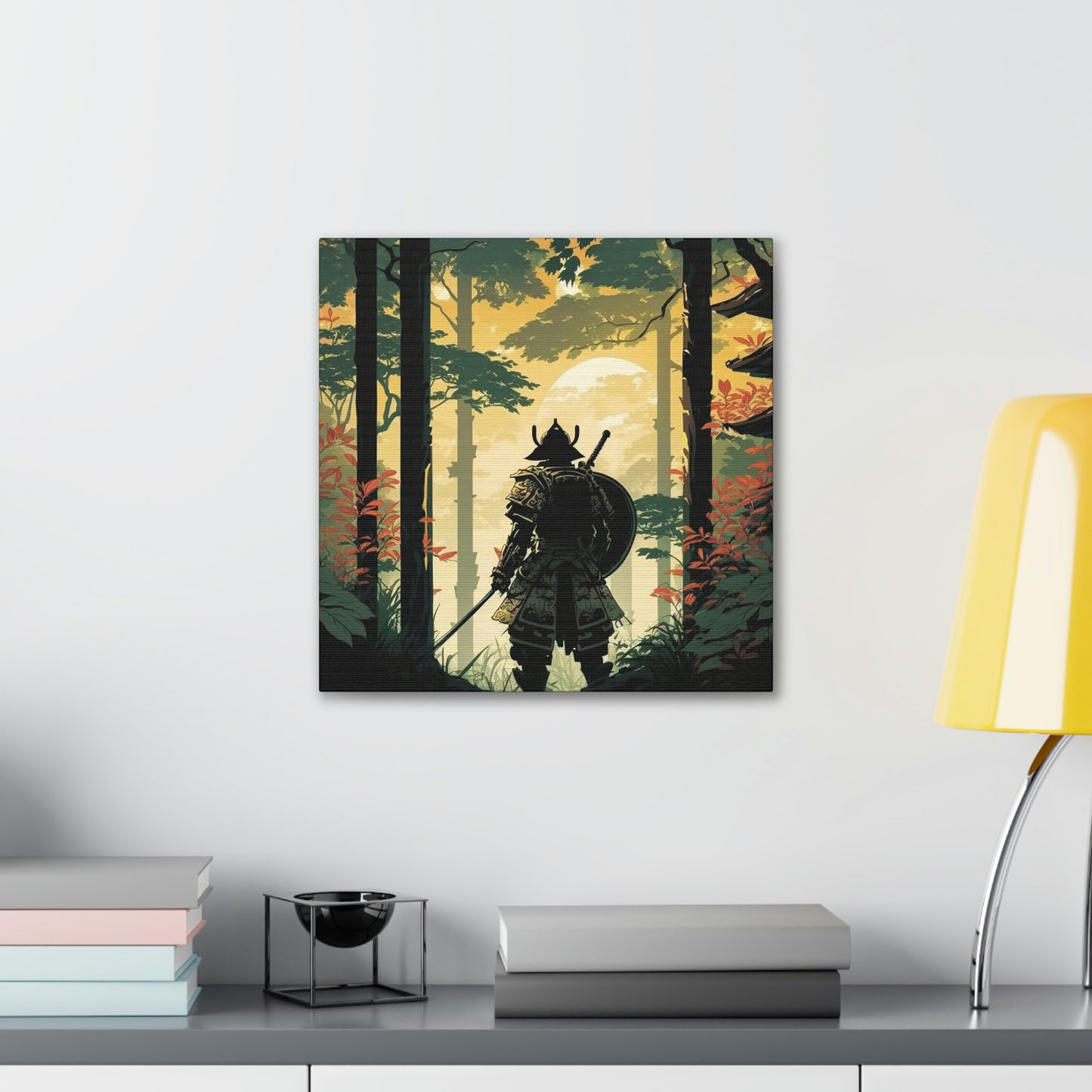 Temple Samurai Canvas Gallery Wraps