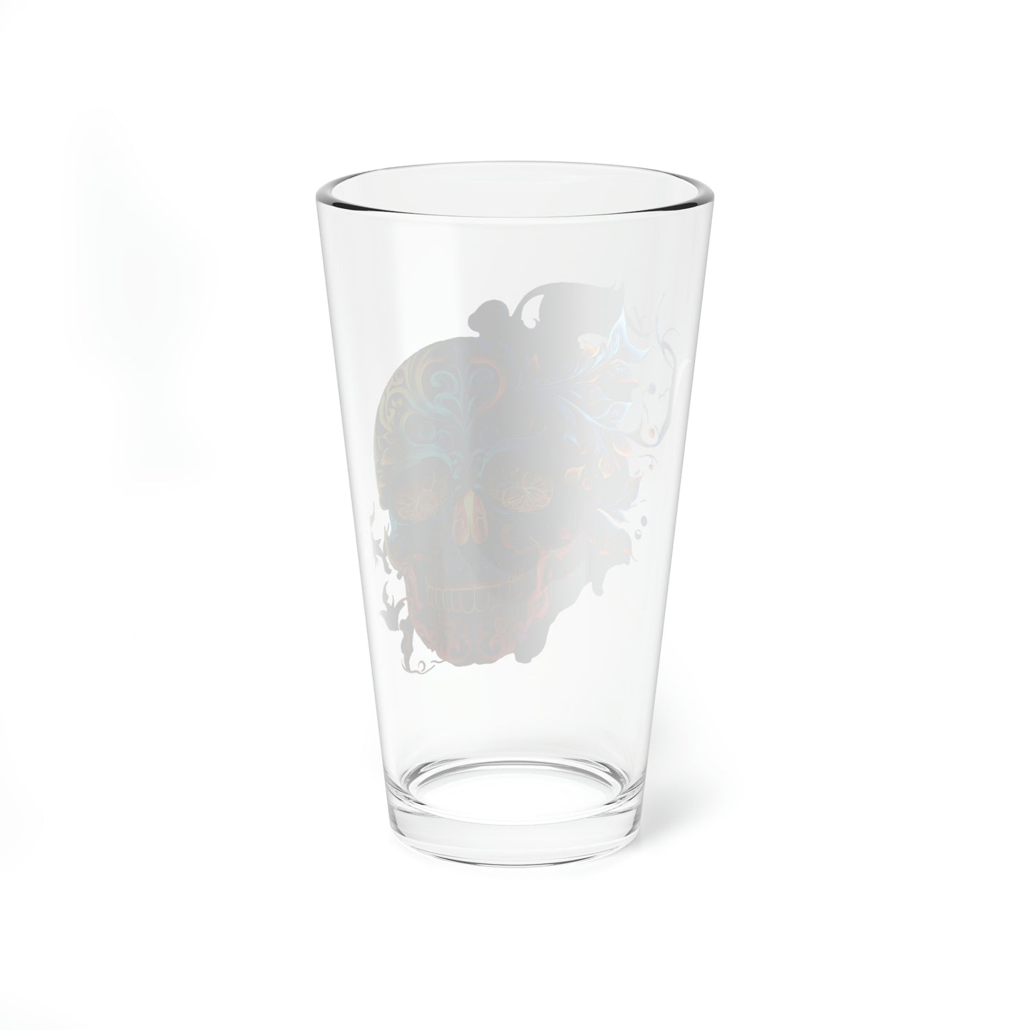 Elemental Flame Sugar Skull Mixing Glass, 16oz