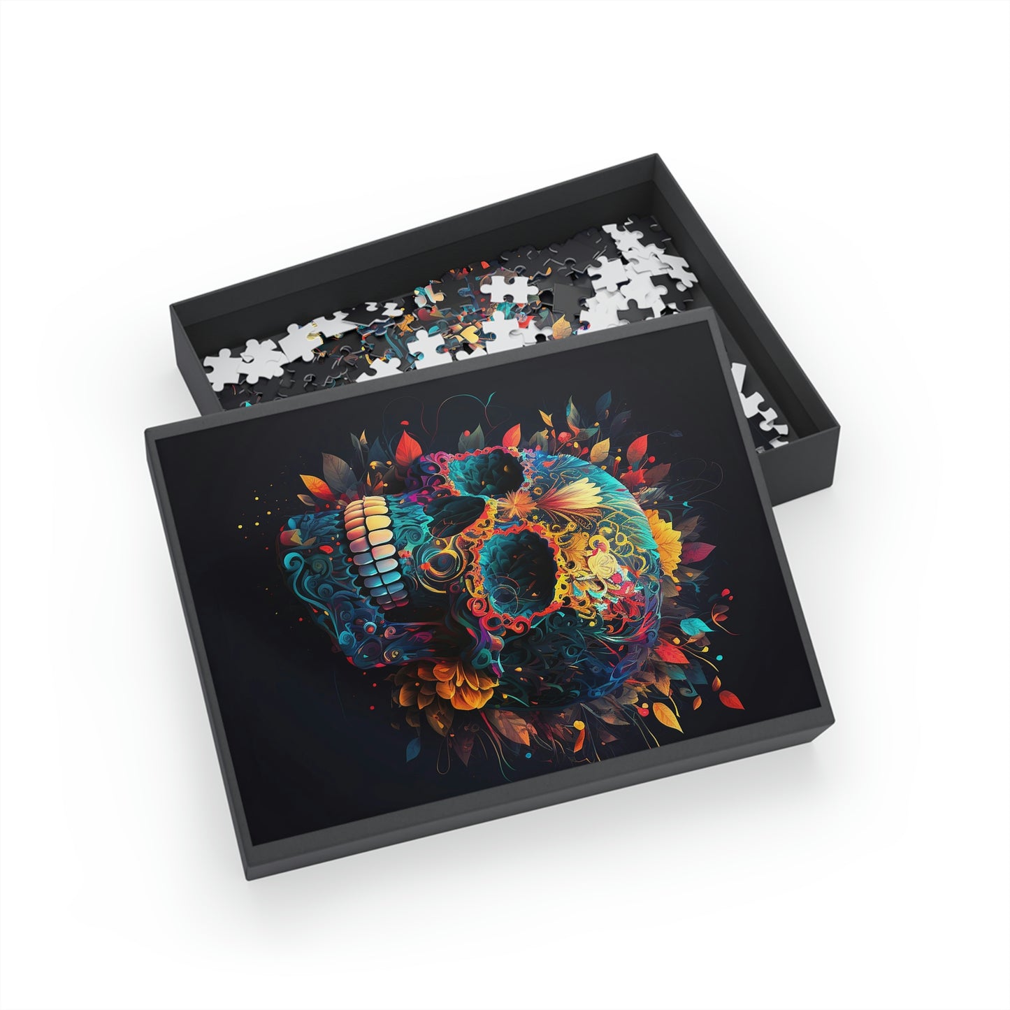Blue Sugar Skull Puzzle (96, 252, 500, 1000-Piece)
