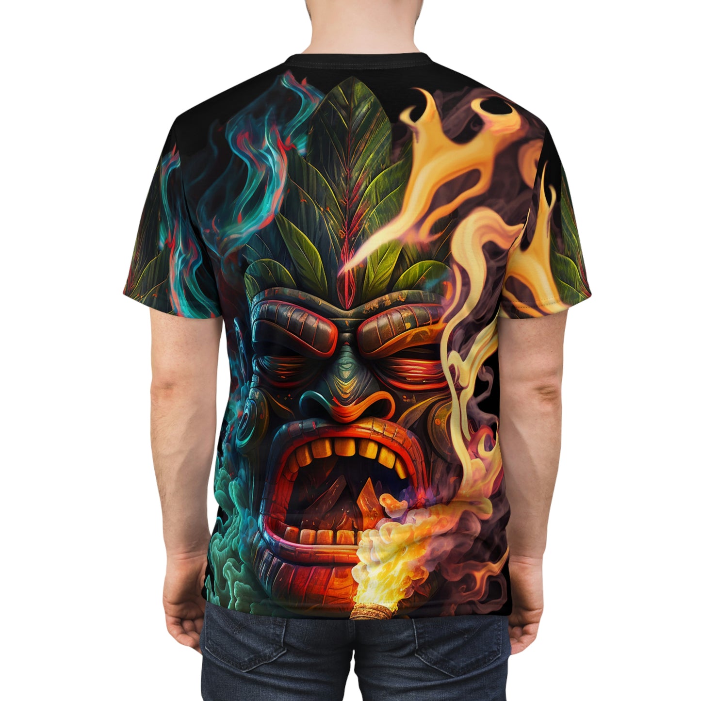 Possessed by Smoke Tiki Unisex Cut & Sew Tee