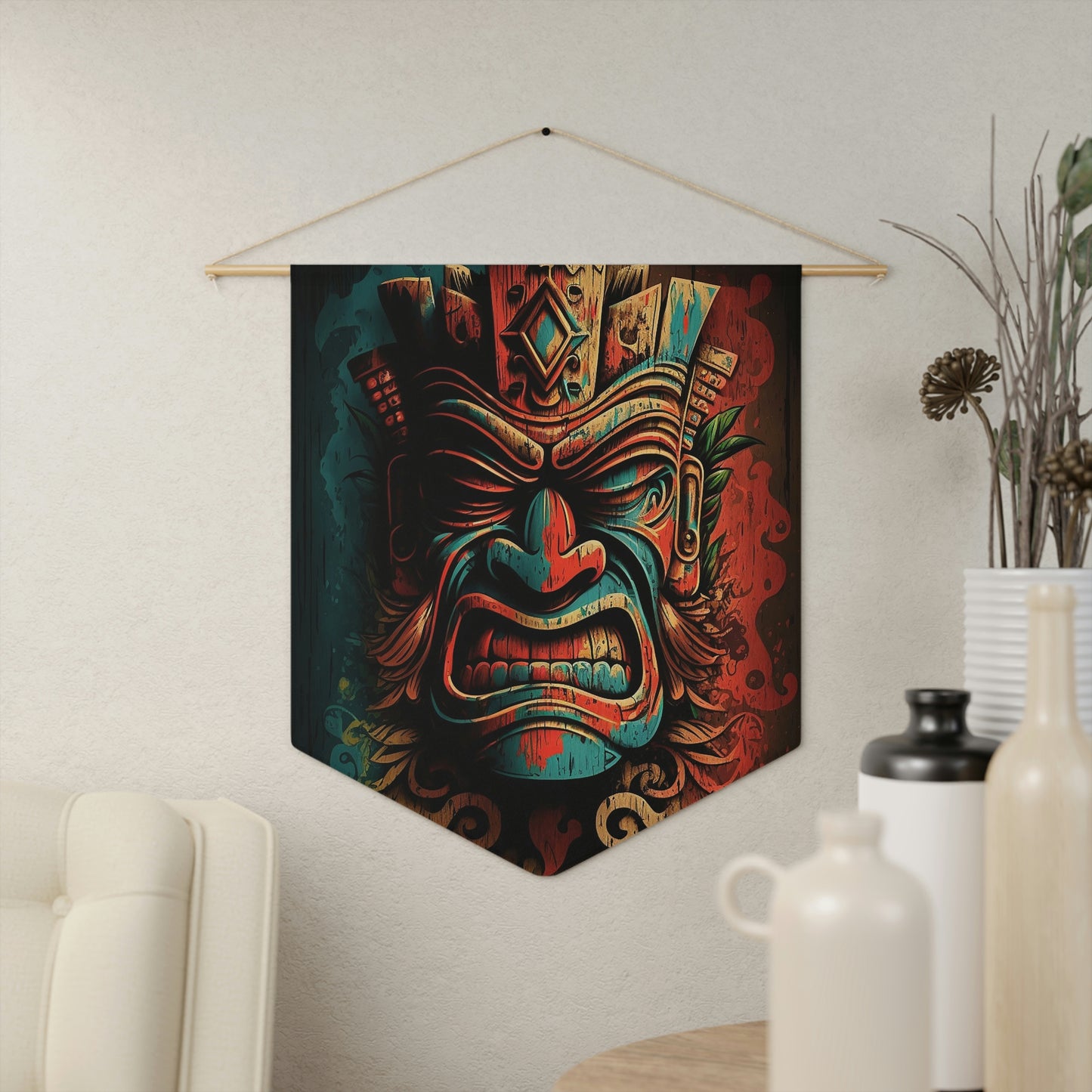 Angry Tiki Pennant