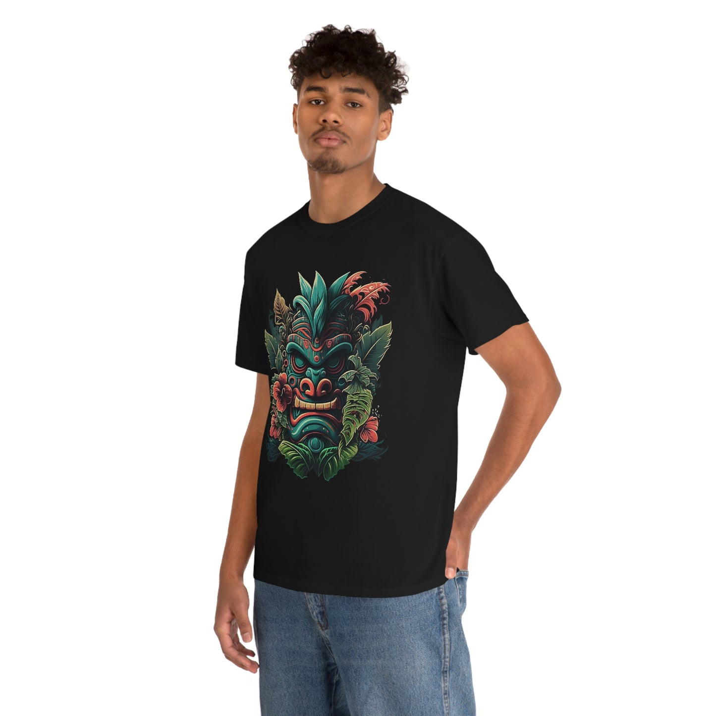 Green Tiki Unisex Heavy Cotton Tee