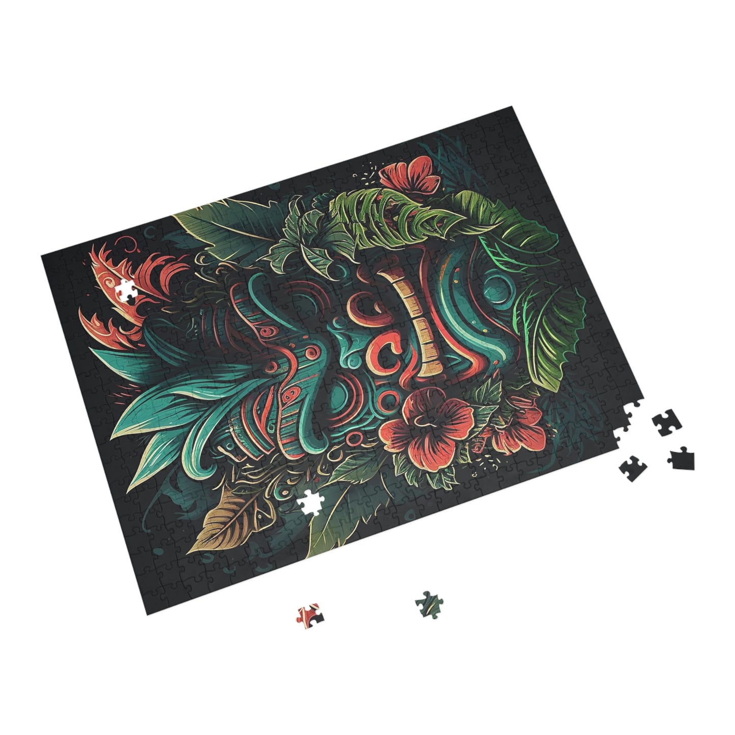 Green Tiki Puzzle (96, 252, 500, 1000-Piece)