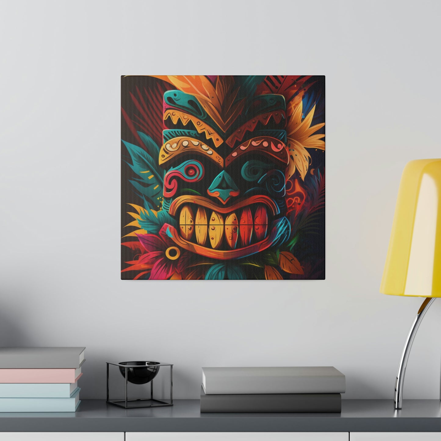 Feathered Tiki Canvas Print