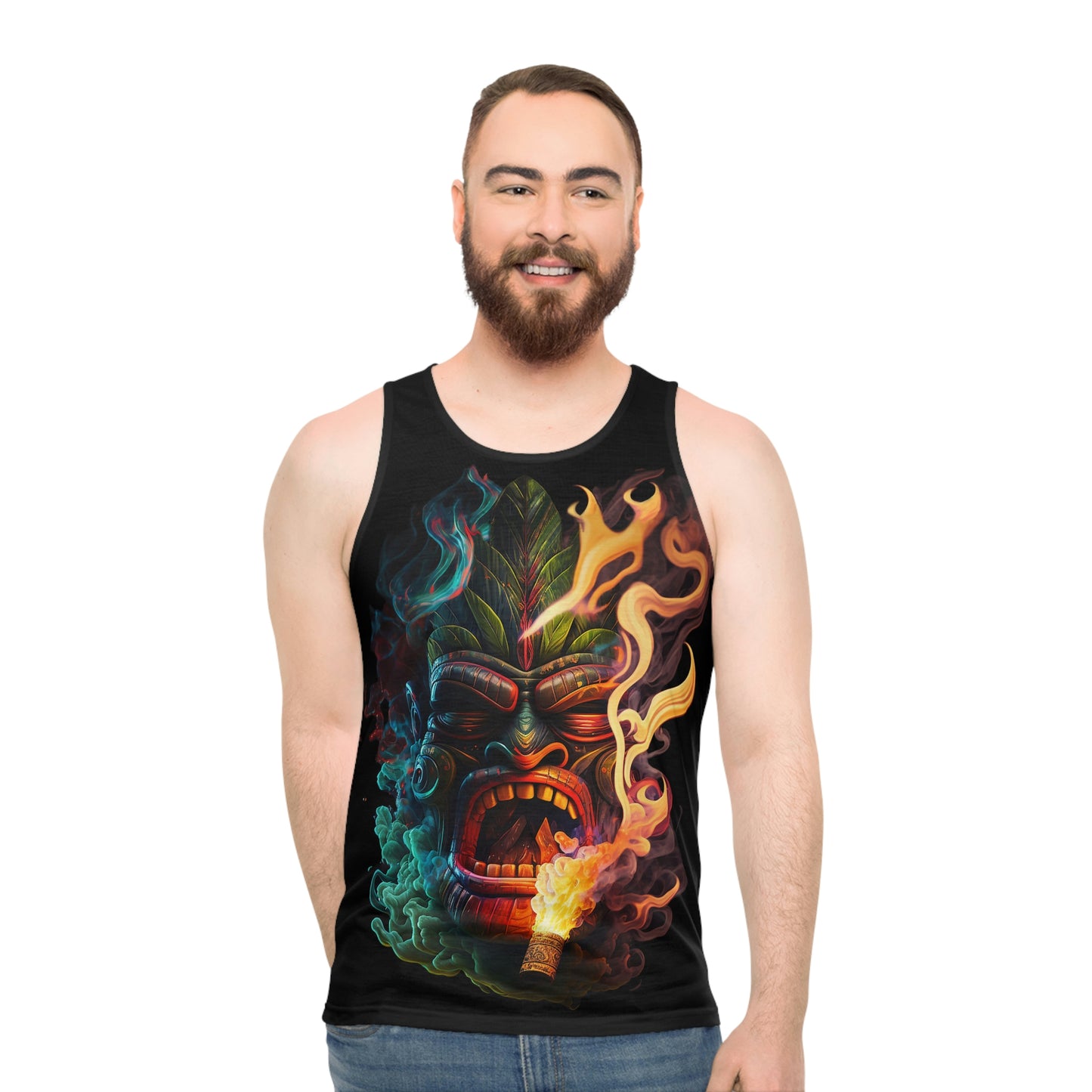 Possessed by Smoke Tiki Unisex Tank Top