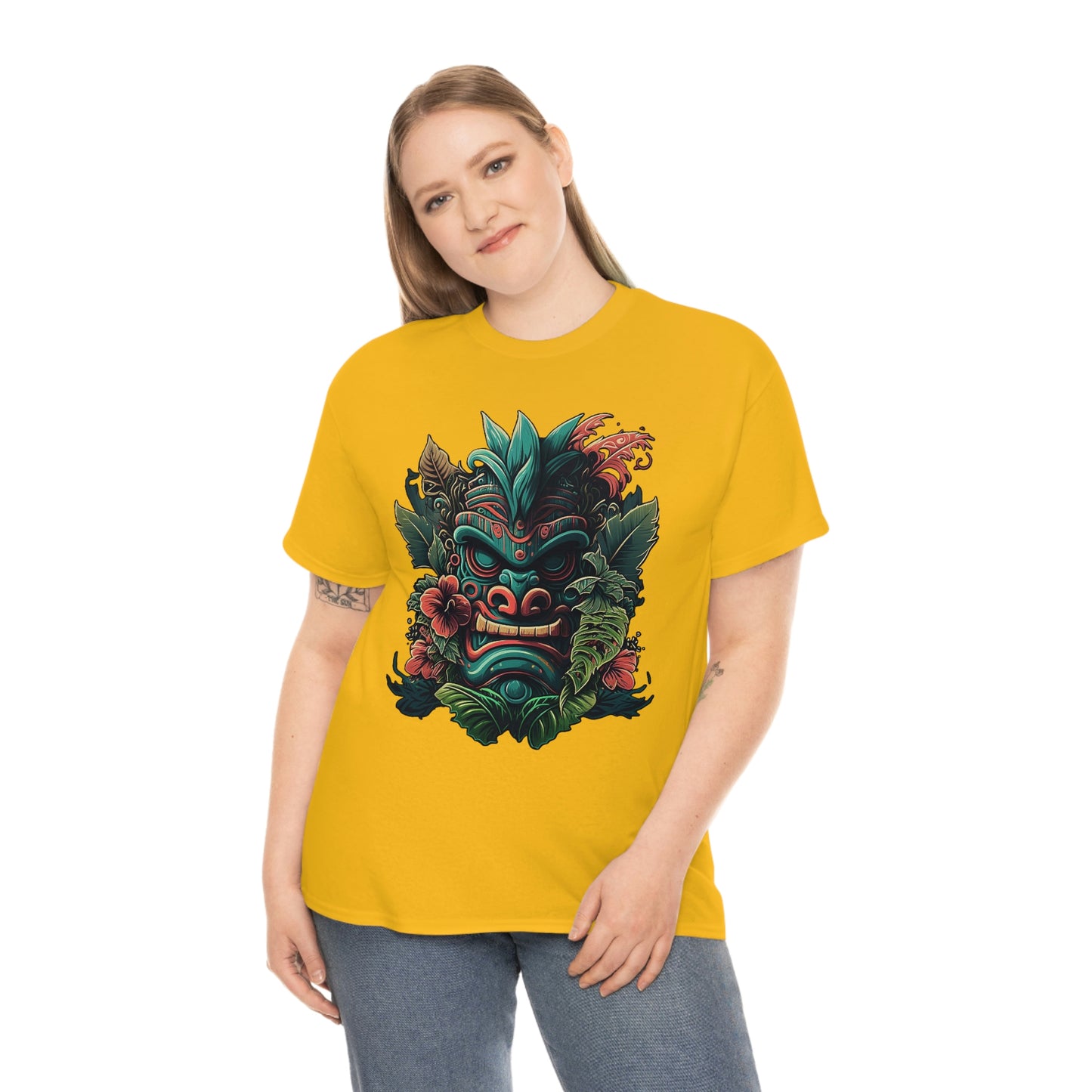Green Tiki Unisex Heavy Cotton Tee