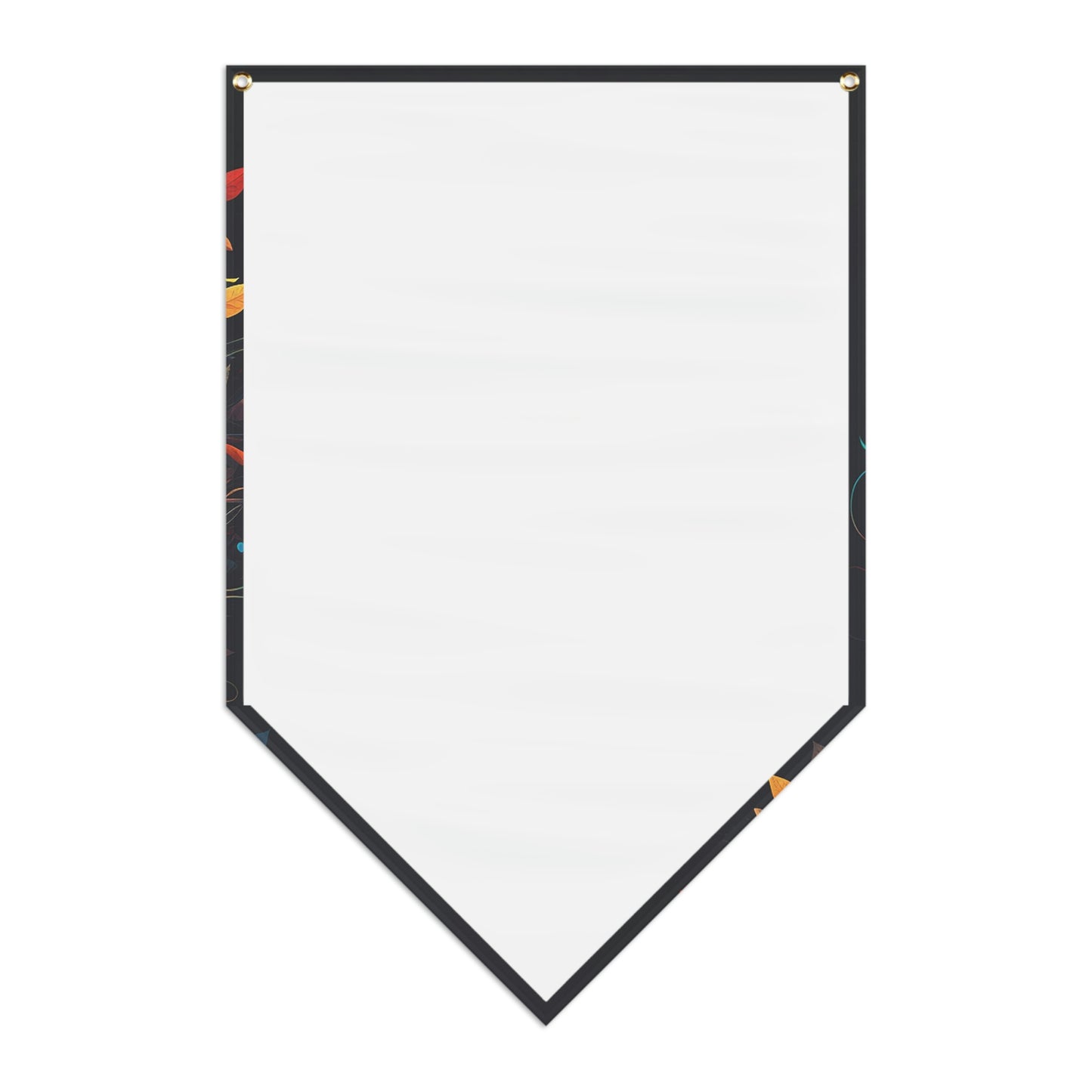 Blue Sugar Skull Pennant Banner