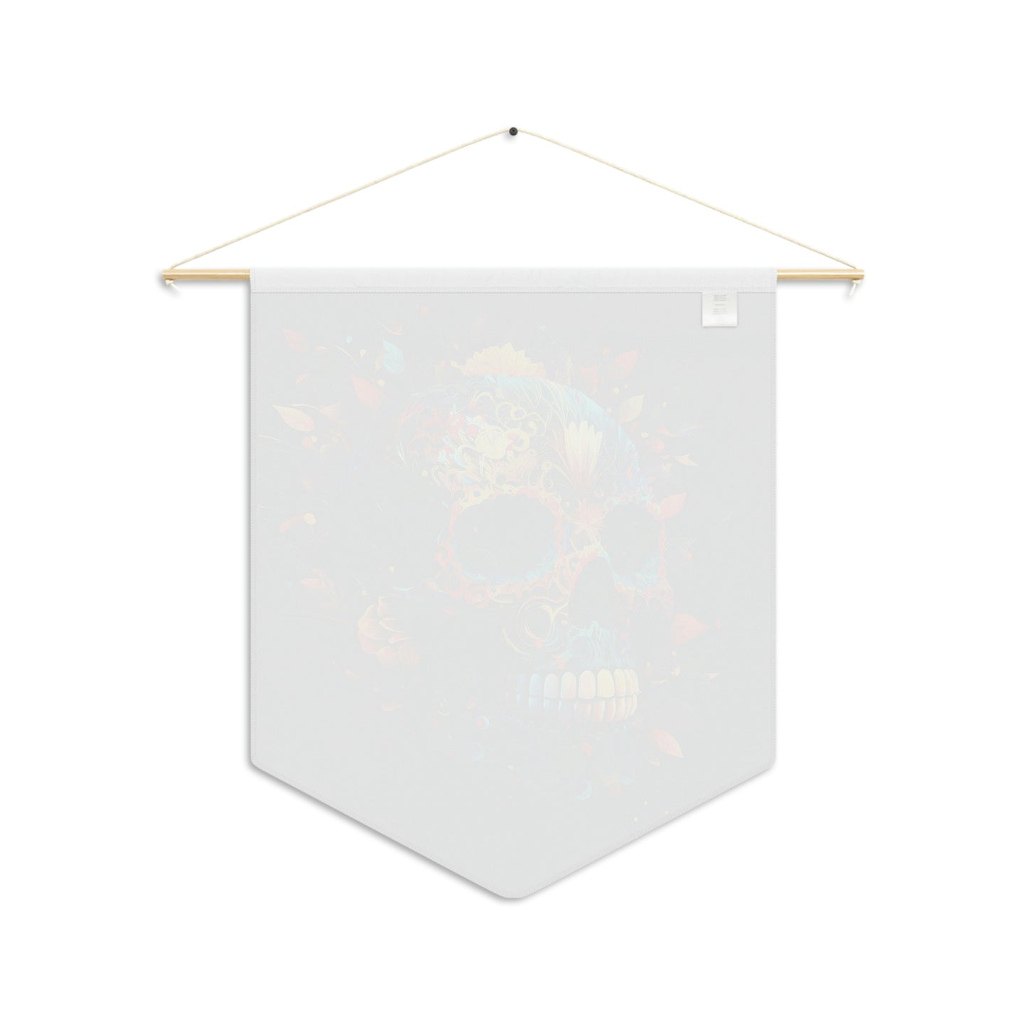 Blue Sugar Skull Pennant