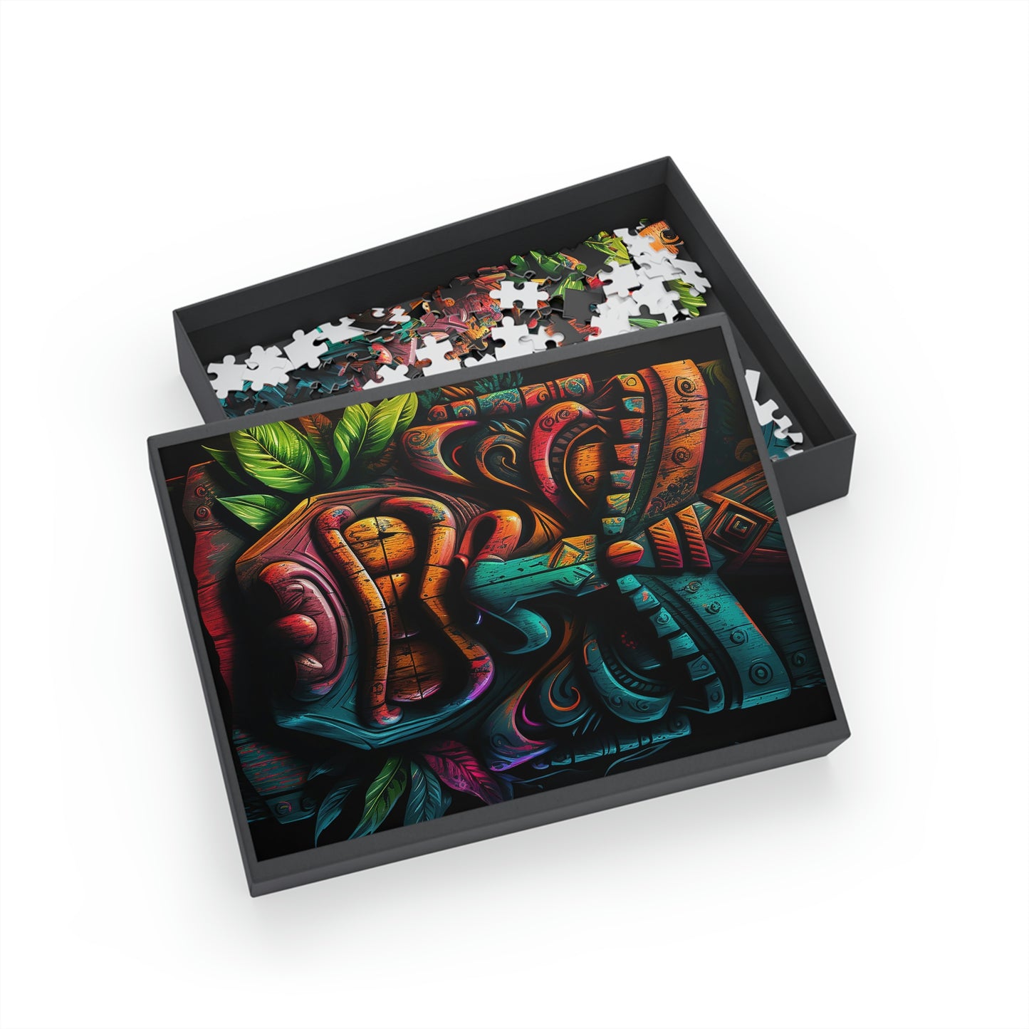 Two Face Tiki Puzzle (96, 252, 500, 1000-Piece)