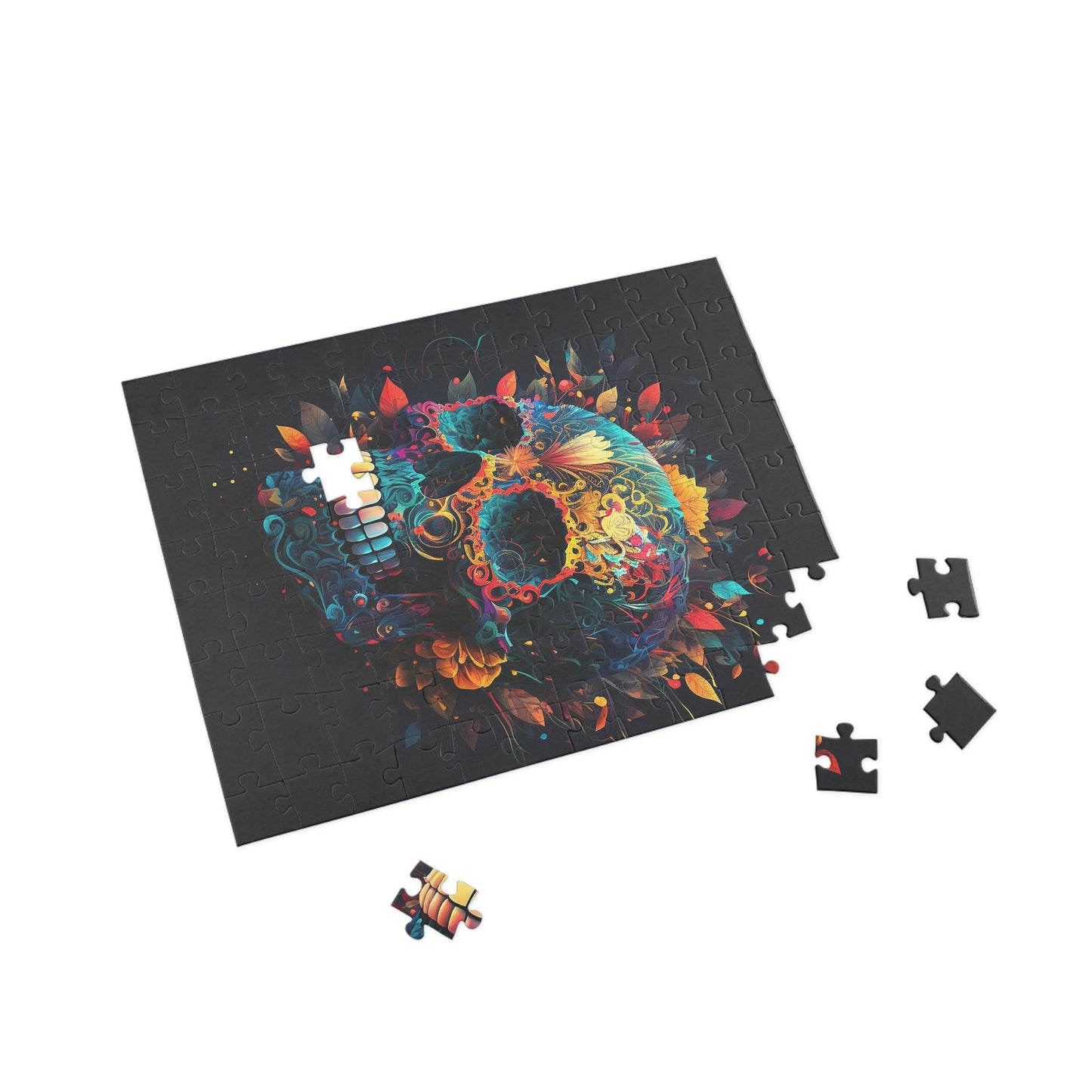 Blue Sugar Skull Puzzle (96, 252, 500, 1000-Piece)