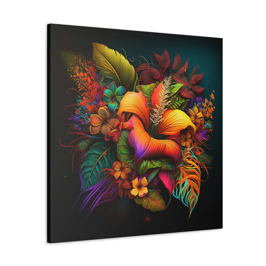 Polynesian Flowers Canvas Gallery Wraps