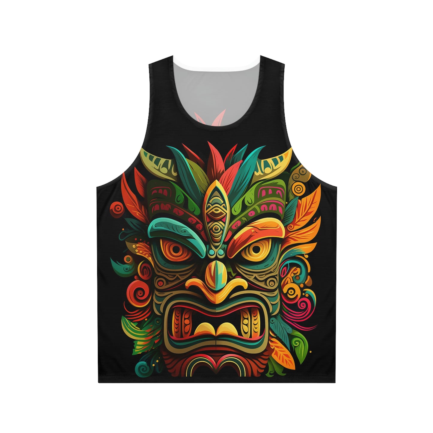 Horn Tiki Unisex Tank Top (AOP)
