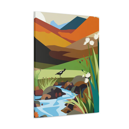 Mountain River Canvas Gallery Wraps