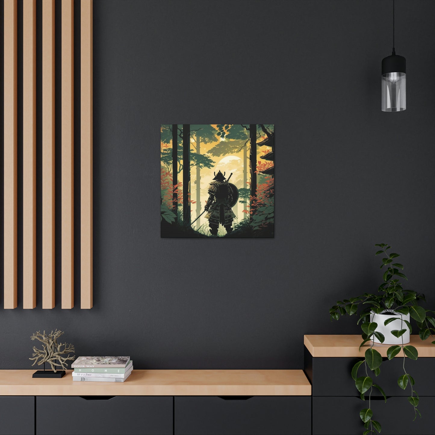 Temple Samurai Canvas Gallery Wraps
