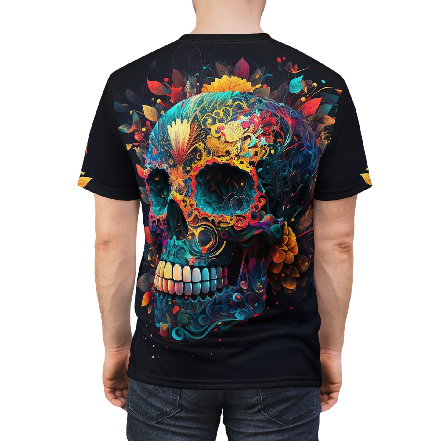 Blue Sugar Skull Unisex Tee