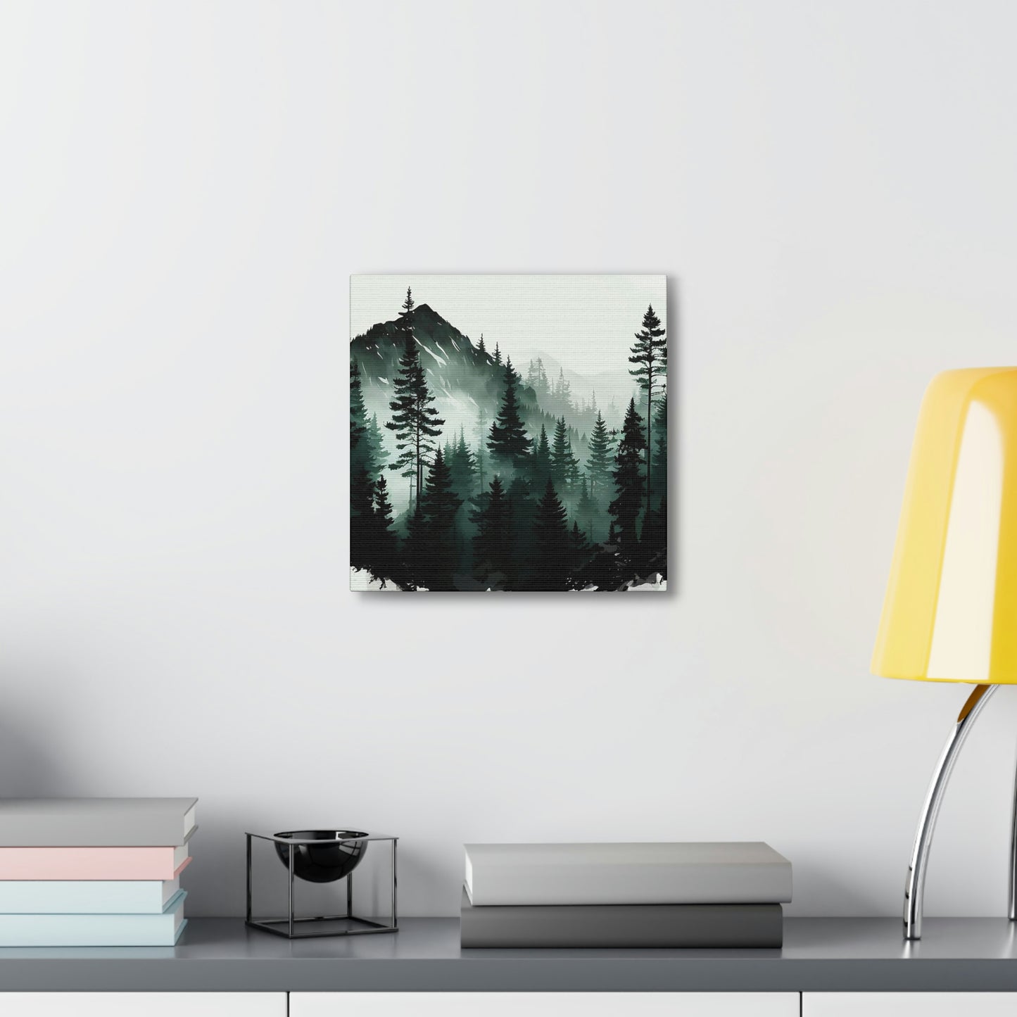 Misty Mountain Watercolor