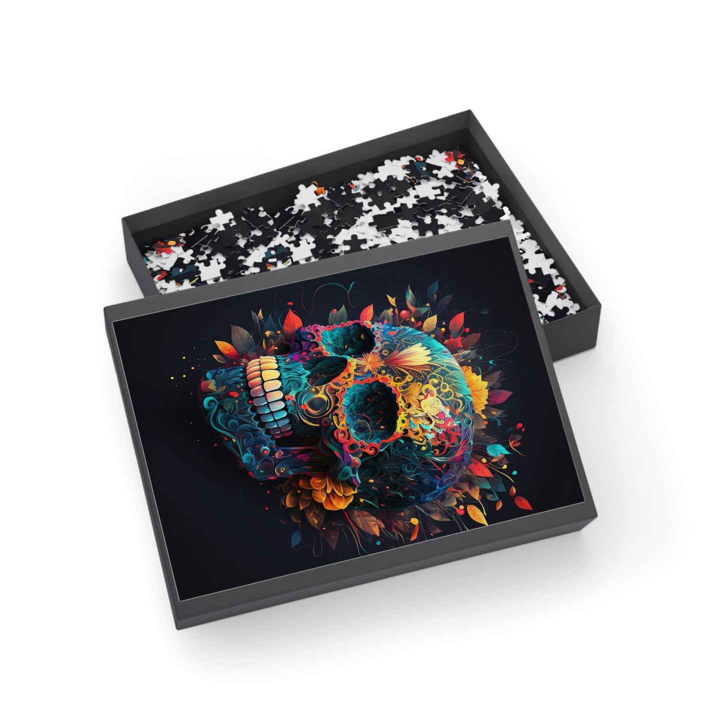 Blue Sugar Skull Puzzle (96, 252, 500, 1000-Piece)