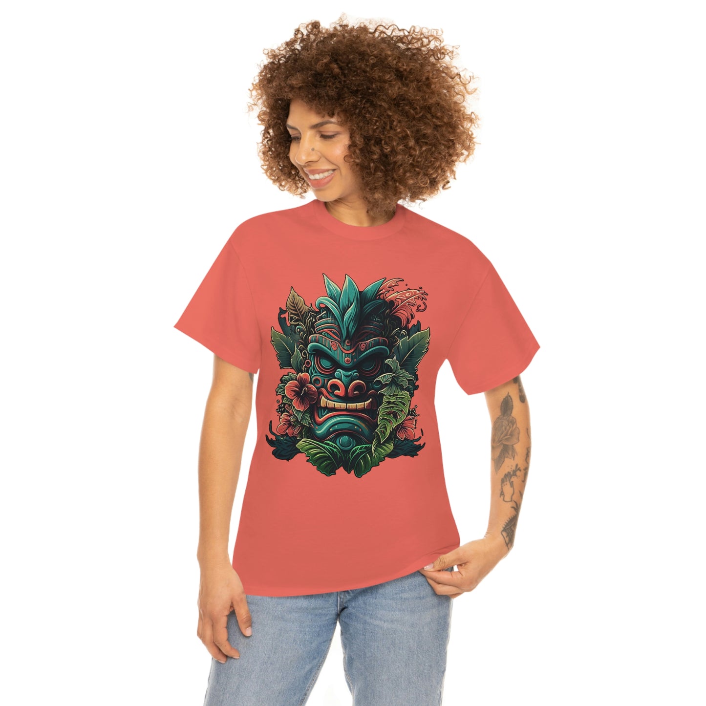Green Tiki Unisex Heavy Cotton Tee