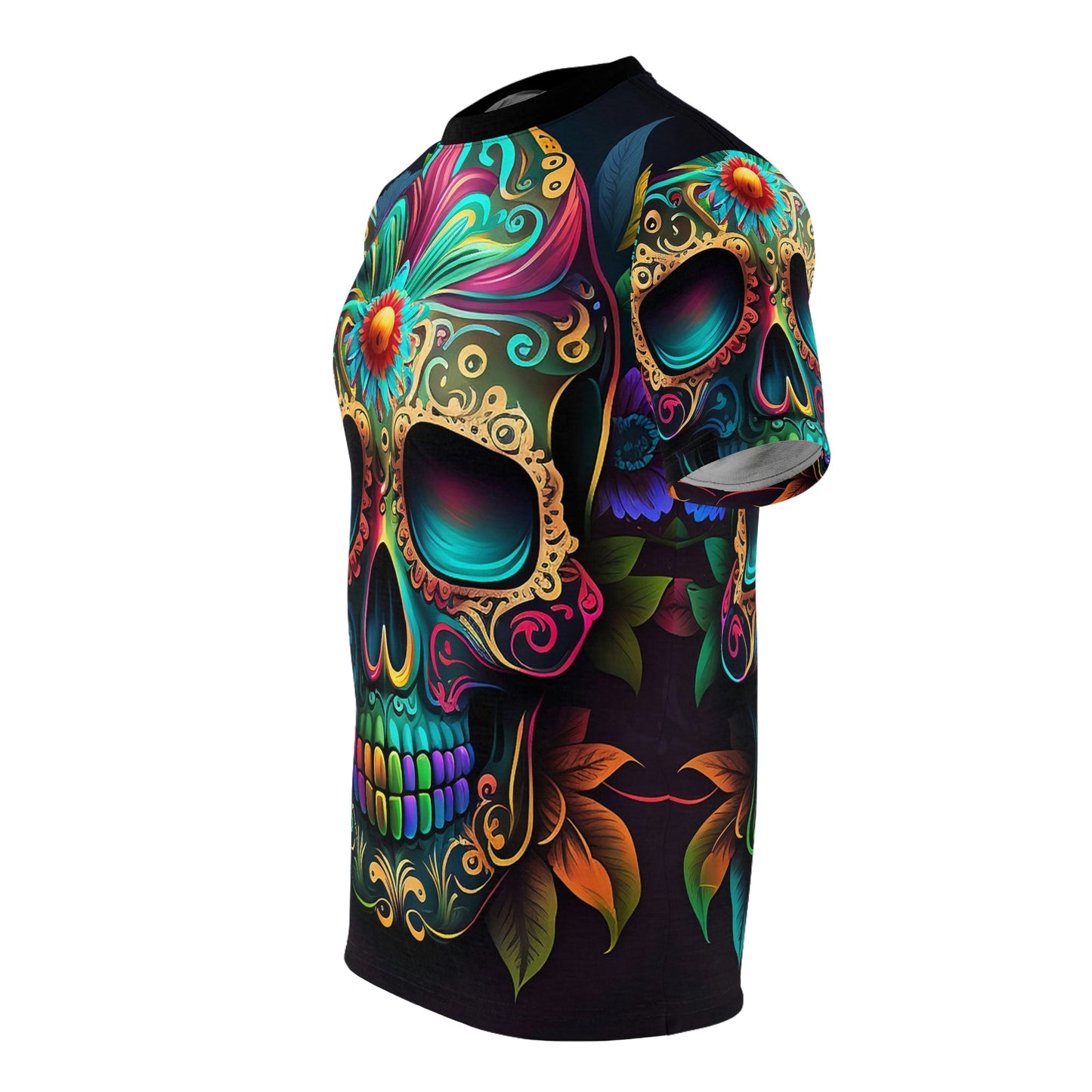 Flowered Sugar Skull Unisex Tee
