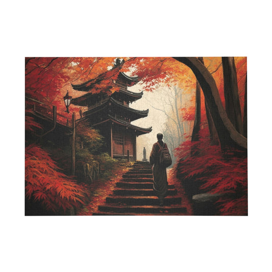 Traveler on the Steps Puzzle (96, 252, 500, 1000-Piece)